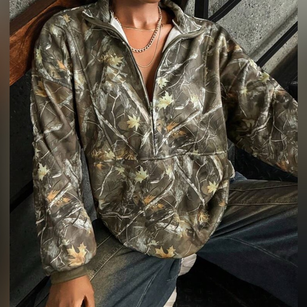 Camouflage Pullover Jacket